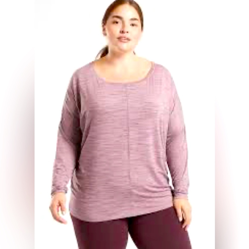 Athleta Essence Flow Top Spacedye Sz XL